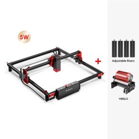 NEW AlgoLaser High Power Mini Laser Engraver 40x40CM Carving Area DIY Laser Engraver Metal Cutting CNC Laser with App Control (Color: DIY-KIT-5W-RR2)