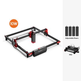 NEW AlgoLaser High Power Mini Laser Engraver 40x40CM Carving Area DIY Laser Engraver Metal Cutting CNC Laser with App Control (Color: DIY-KIT-10W-RR2)