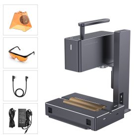 LaserPecker 2 450nm Portable Laser Engraver Lp2 Wood Glass Painted Metal Leather LOGO Mark Laser Engraving Machine (Color: L2 Suit, Power: 1 Year Warranty)